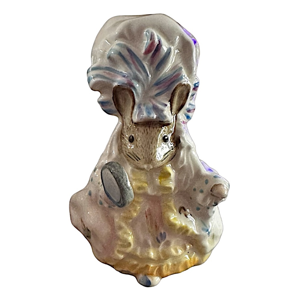 Royal Albert Lady Mouse Figurine 4” Beatrix Potter Vintage 1989 F Warne